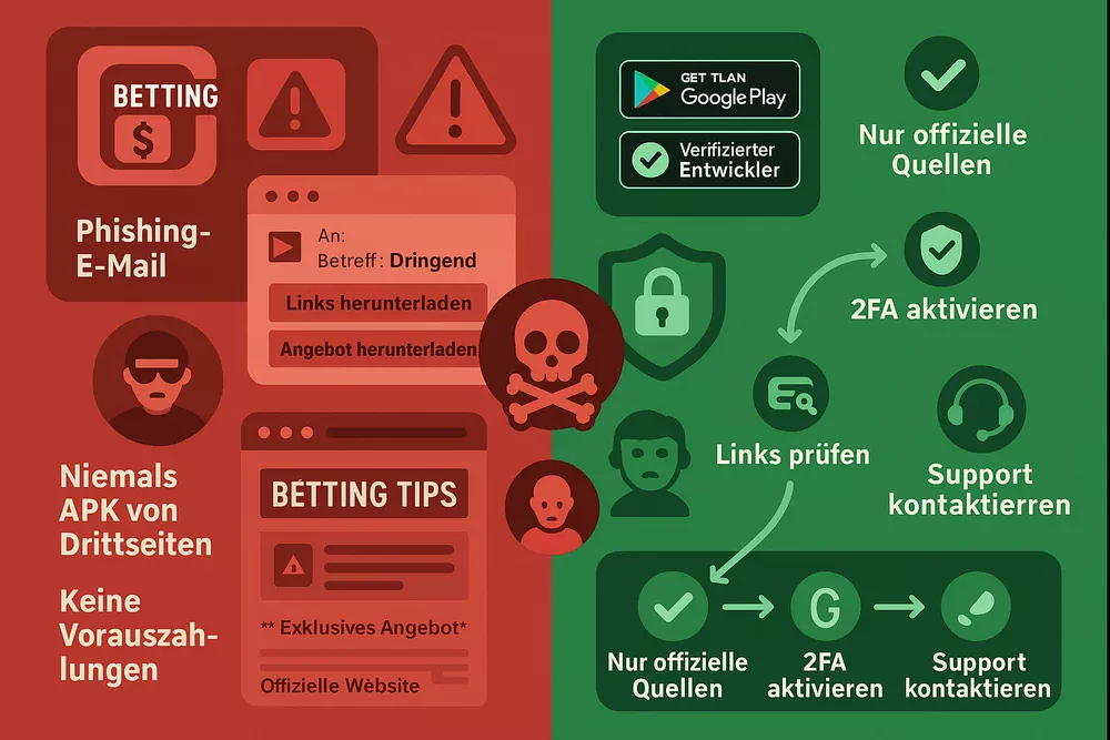 Schutz vor Betrug und Phishing bei Wetten Apps